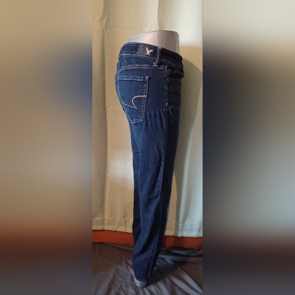 American Eagle Outfitters Blue Straight Jeans Classic Fit - Picture 3 of 9